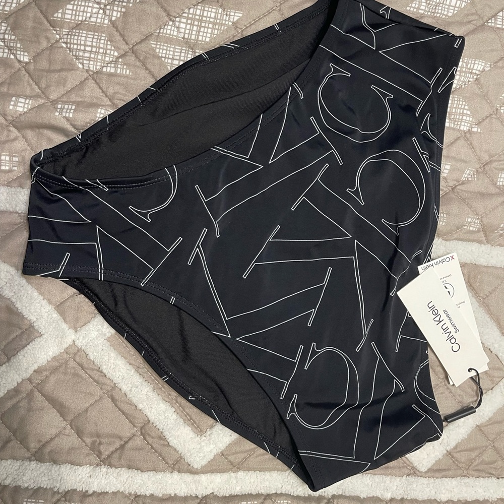 Calvin Klein Black Logo Bikini Bottom